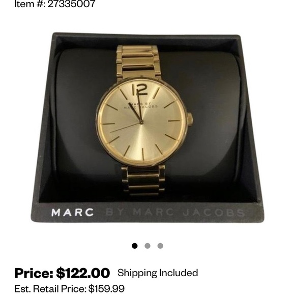 Marc By Marc Jacobs Gold Women’s Watch - Picture 7 of 8